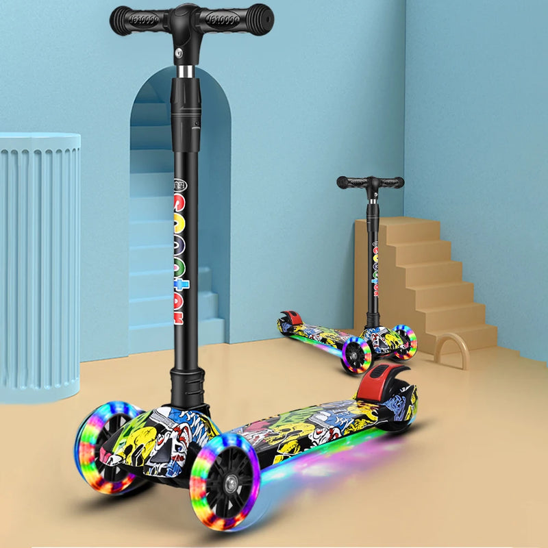 Kids Scooter - Luzes nas rodas e antiderrapante