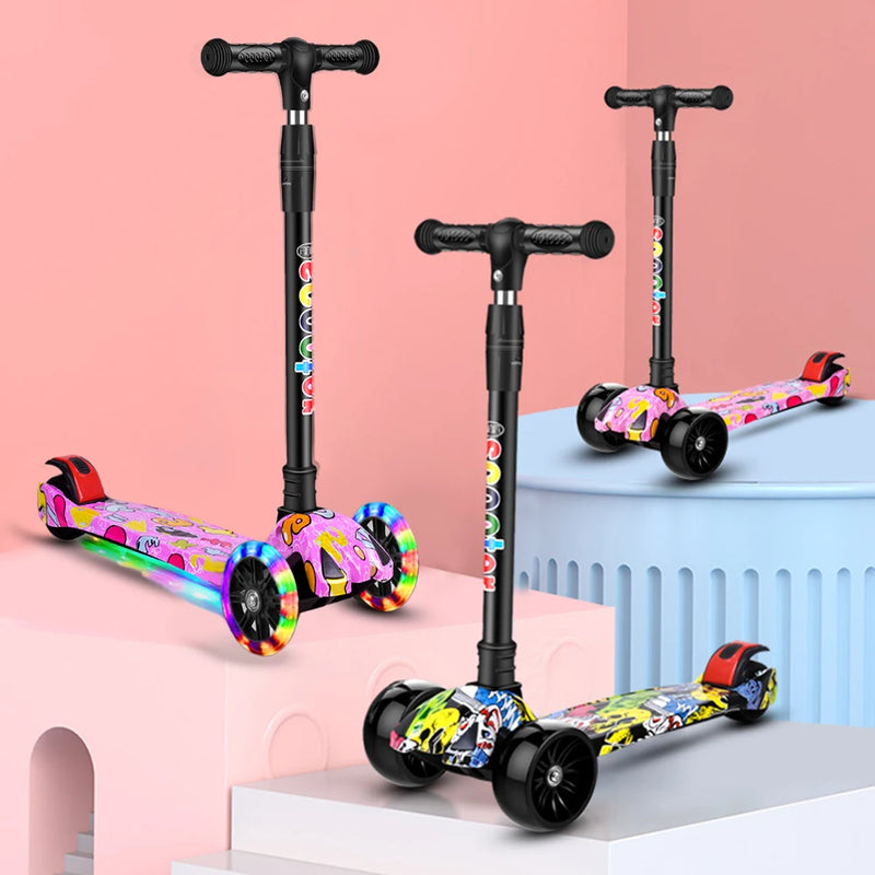 Kids Scooter - Luzes nas rodas e antiderrapante